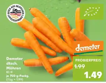 Kaufland Demeter dtsch. Möhren Angebot