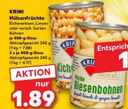 Kaufland KRINI Hülsenfrüchte Angebot