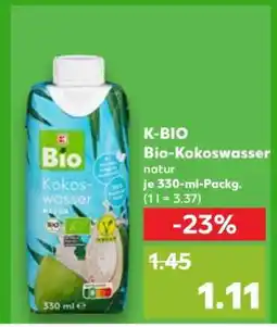 Kaufland K-BIO Bio-Kokoswasser natur Angebot