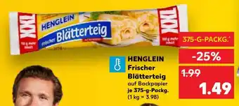 Kaufland HENGLEIN Frischer Blätterteig Angebot