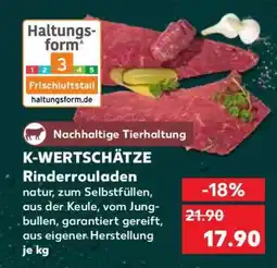 Kaufland K-WERTSCHÄTZE Rinderrouladen Angebot
