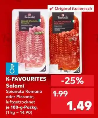 Kaufland K-FAVOURITES Salami Angebot