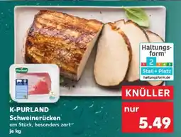 Kaufland K-PURLAND Schweinerücken Angebot