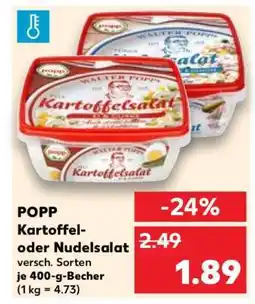 Kaufland POPP Kartoffel- oder Nudelsalat Angebot