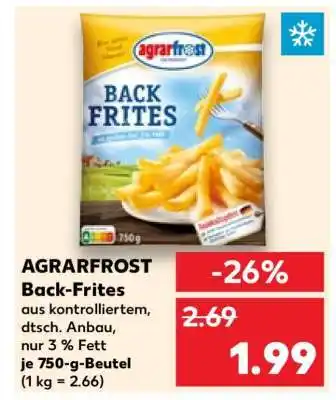 Kaufland AGRARFROST Back-Frites Angebot