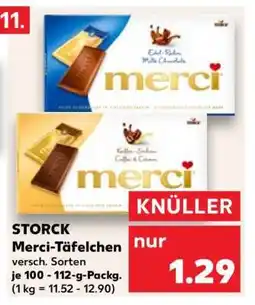 Kaufland Merci-Täfelchen Angebot