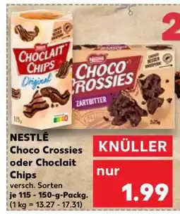 Kaufland Nestlé Choco Crossies oder Choclait Chips Angebot