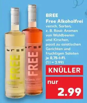 Kaufland BREE Free Alkoholfrei Angebot