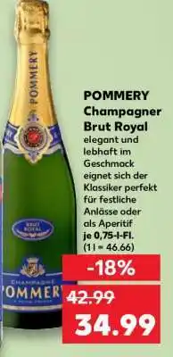 Kaufland POMMERY Champagner Brut Royal Angebot