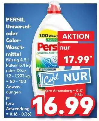 Kaufland PERSIL Universal- oder Color- Waschmittel Angebot