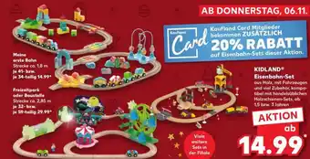 Kaufland KIDLAND Eisenbahn-Set Angebot