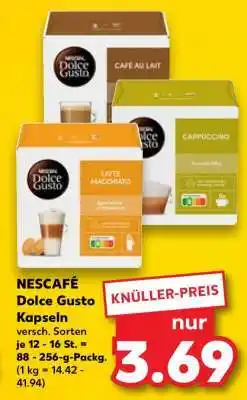 Kaufland Nescafé Dolce Gusto Kapseln Angebot