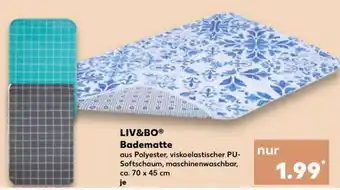 Kaufland LIV&BO Badematte Angebot