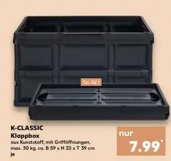 Kaufland K-CLASSIC Klappbox Angebot