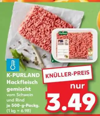 Kaufland K-PURLAND Hackfleisch gemischt Angebot