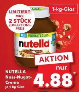 Kaufland NUTELLA Nuss-Nugat-Creme je 1-kg-Glas Angebot
