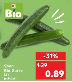 Kaufland Span. Bio-Gurke Angebot