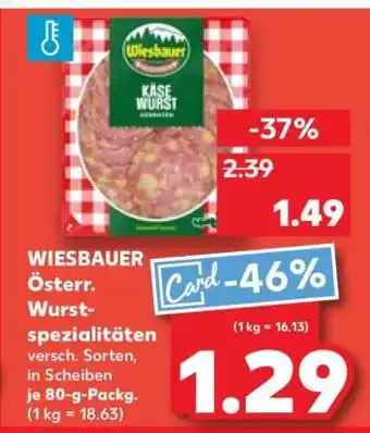 Kaufland WIESBAUER Österr. Wurstspezialitäten Angebot