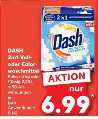 Kaufland DASH 2in1 Voll- oder Colorwaschmittel Angebot