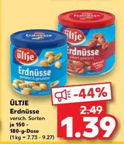 Kaufland ÜLTJE Erdnüsse Angebot