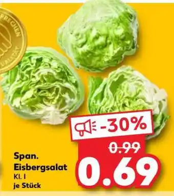 Kaufland Span. Eisbergsalat Angebot