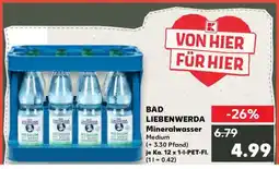 Kaufland BAD LIEBENWERDA Mineralwasser Medium Angebot