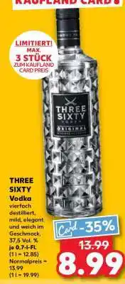 Kaufland Three Sixty Vodka Angebot