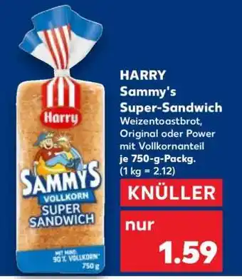 Kaufland HARRY Sammy's Super- Sandwich Angebot
