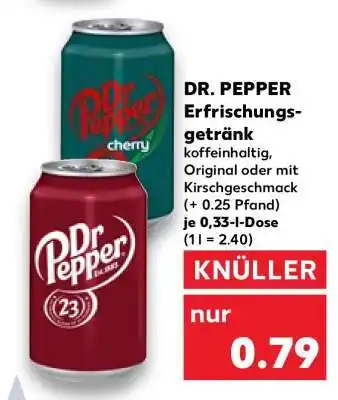 Kaufland DR. PEPPER Erfrischungsgetränk Angebot