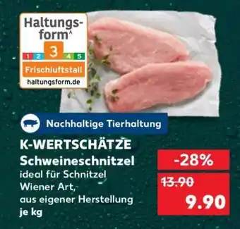 Kaufland K-WERTSCHÄTZE Schweineschnitzel Angebot