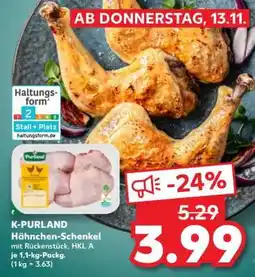 Kaufland K-PURLAND Hähnchen-Schenkel Angebot