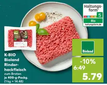 Kaufland K-BIO Bioland Rinderhackfleisch Angebot