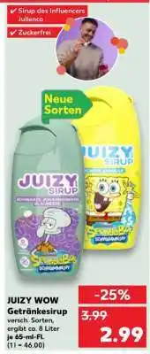Kaufland JUIZY WOW Getränkesirup Angebot