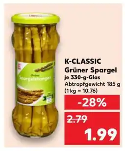 Kaufland K-CLASSIC Grüner Spargel Angebot
