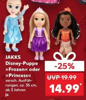 Kaufland JAKKS Disney-Puppe Frozen oder Princess Angebot