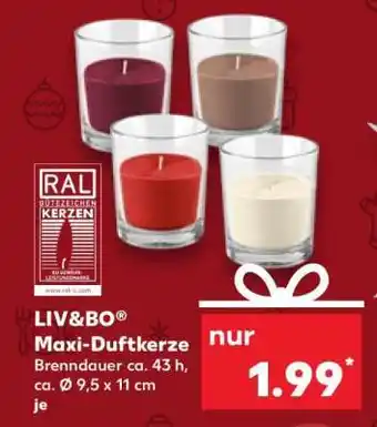 Kaufland LIV&BO Maxi-Duftkerze Angebot