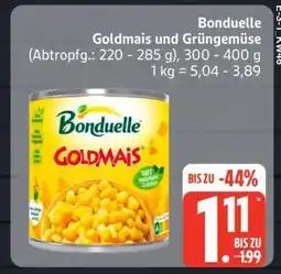 Edeka Bonduelle Goldmais und Grüngemüse Angebot