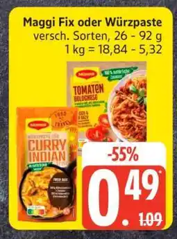 Edeka MAGGI Fix oder Würzpaste Angebot