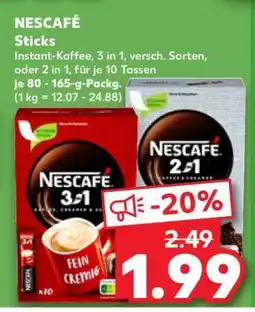Kaufland Nescafé Sticks Angebot