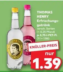 Kaufland THOMAS HENRY Erfrischungsgetränk Angebot