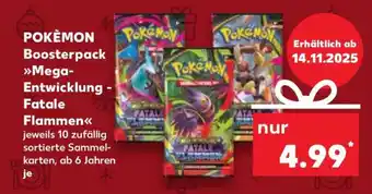 Kaufland POKÈMON Boosterpack Mega-Entwicklung - Fatale Flammen Angebot