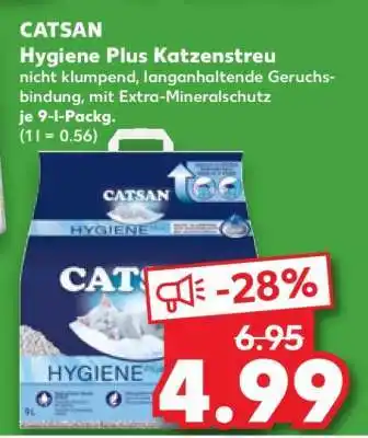 Kaufland Catsan Hygiene Plus Katzenstreu Angebot