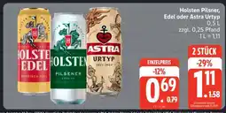 Edeka Holsten Pilsner, Edel oder Astra Urtyp Angebot