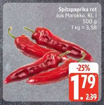 Edeka Spitzpaprika rot Angebot