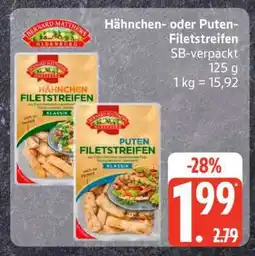 Edeka Hähnchen- oder Puten-Filetstreifen Angebot