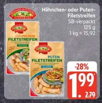Edeka Hähnchen- oder Puten-Filetstreifen Angebot