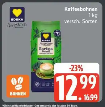 Edeka EDEKA Herzstücke Kaffeebohnen Angebot