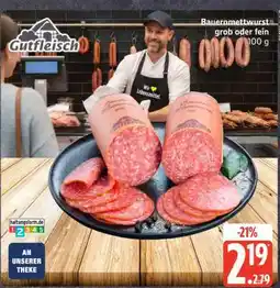 Edeka Bauernmettwurst grob oder fein Angebot