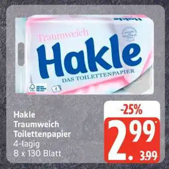 Edeka Hakle Traumweich Toilettenpapier Angebot