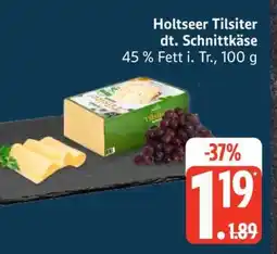 Edeka Holtseer Tilsiter dt. Schnittkäse Angebot
